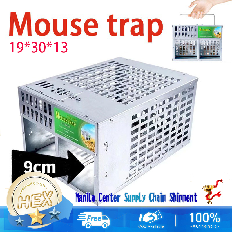 【COD】Mouse trap double-door big mouse rats live trap cage Pest Control ...