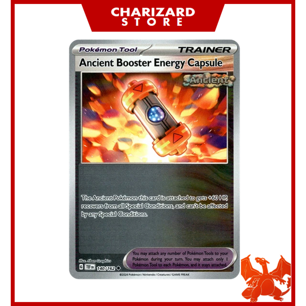 ancient booster energy capsule pokemon card Ancient Booster Energy Capsule [Reverse Holo] #159 Prices | Pokemon Paradox  Rift