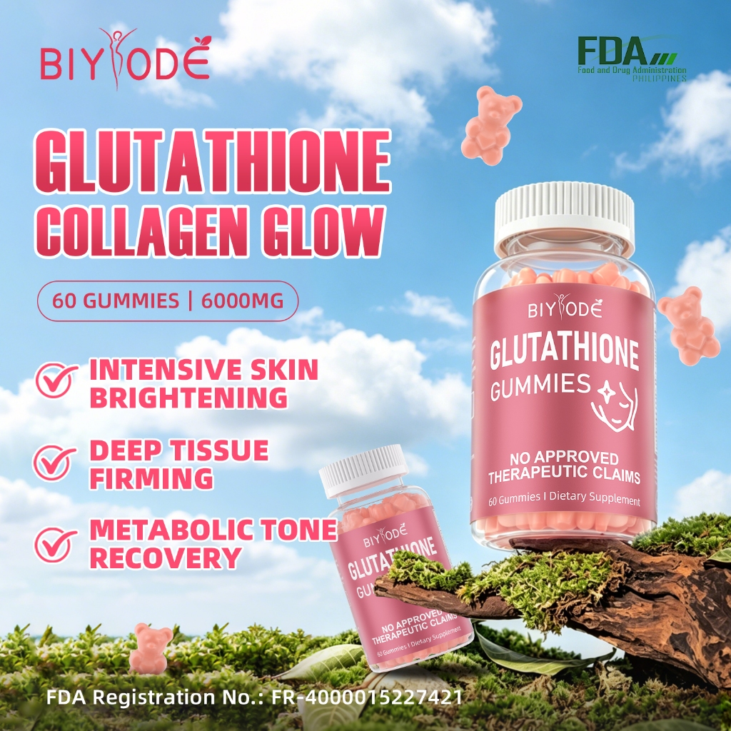 glutathione gummies philippines 24H】BIYODE Glutathione Collagen Gummies Whitening Glow Anti-Aging Gummies  Vitamin Beauty Gummies