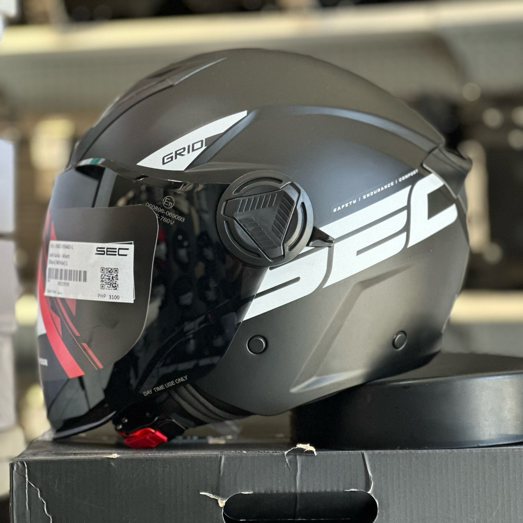 SEC Half face Moon/Mist/Grid dual visor | Shopee Philippines
