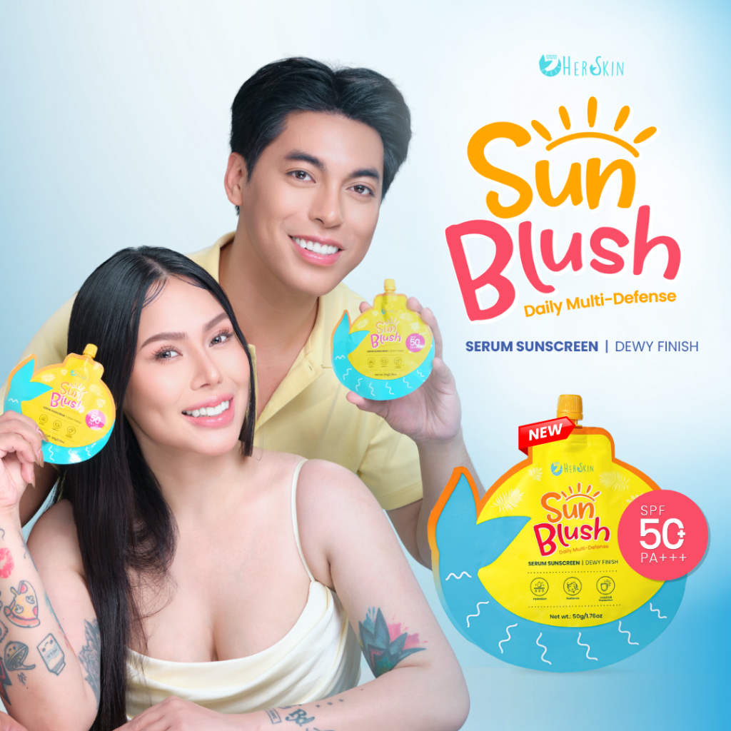 Herskin Sun Blush Daily Multi-Defense Serum Sunscreen 50G | Shopee ...