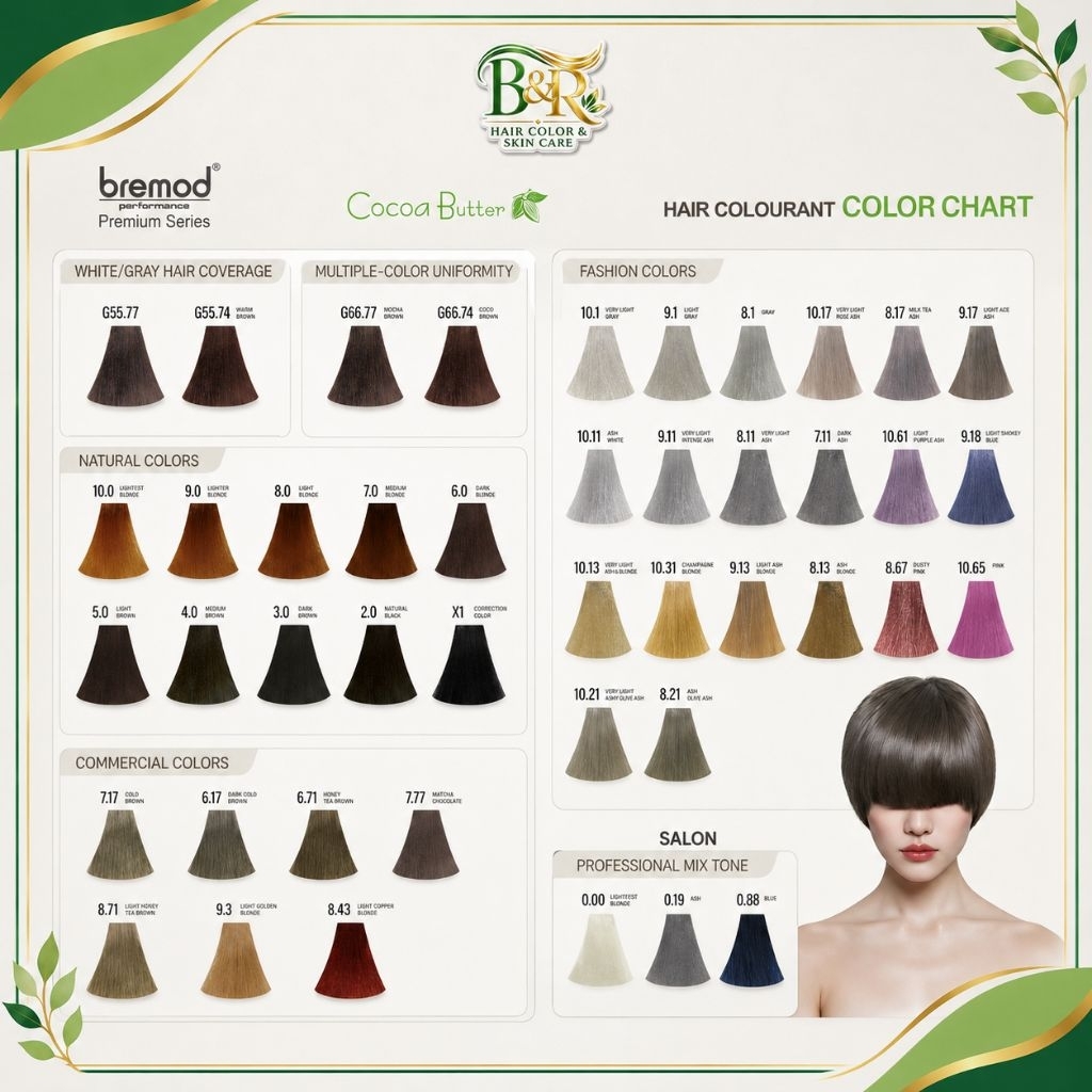 Bremod PREMIUM SERIES HAIR COLORS NO OXIDIZER | Shopee Philippines