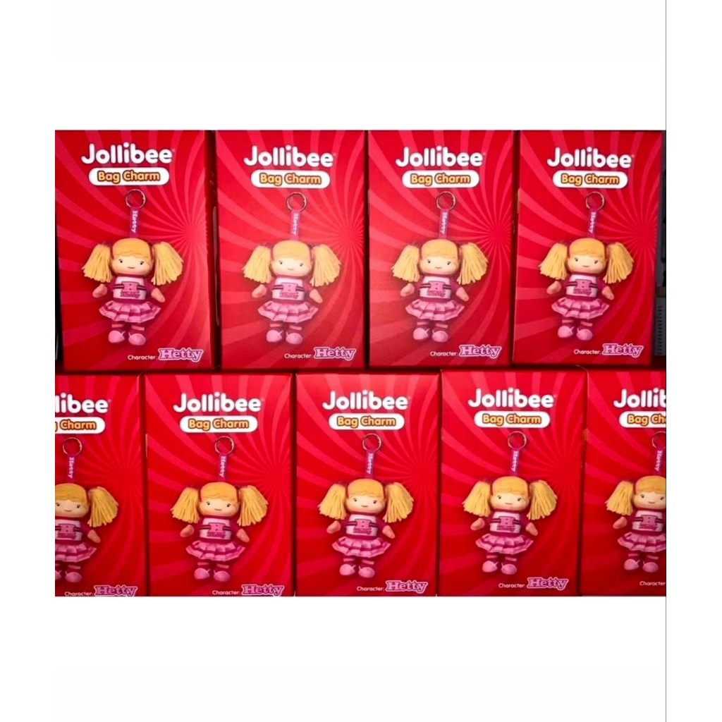 Jollibee & Hetty Bag Charm - Original - New in Box - Jollibee
