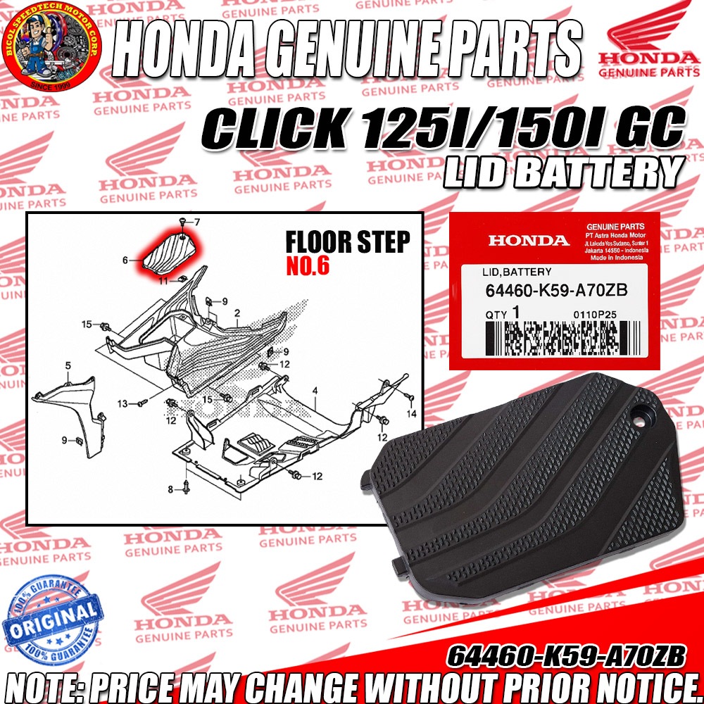 Honda Click Battery Battery — Reliable 12V