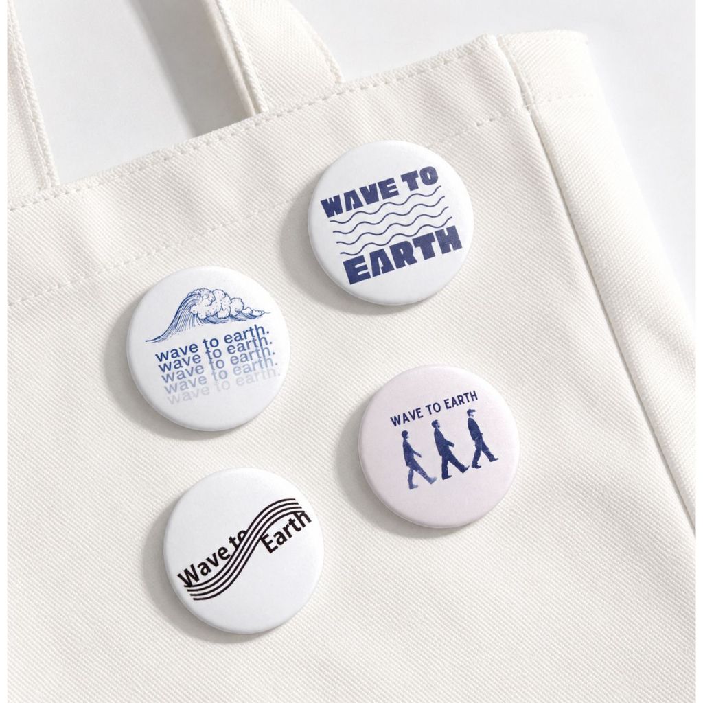 Wave to Earth inspired Button Pins 1.75