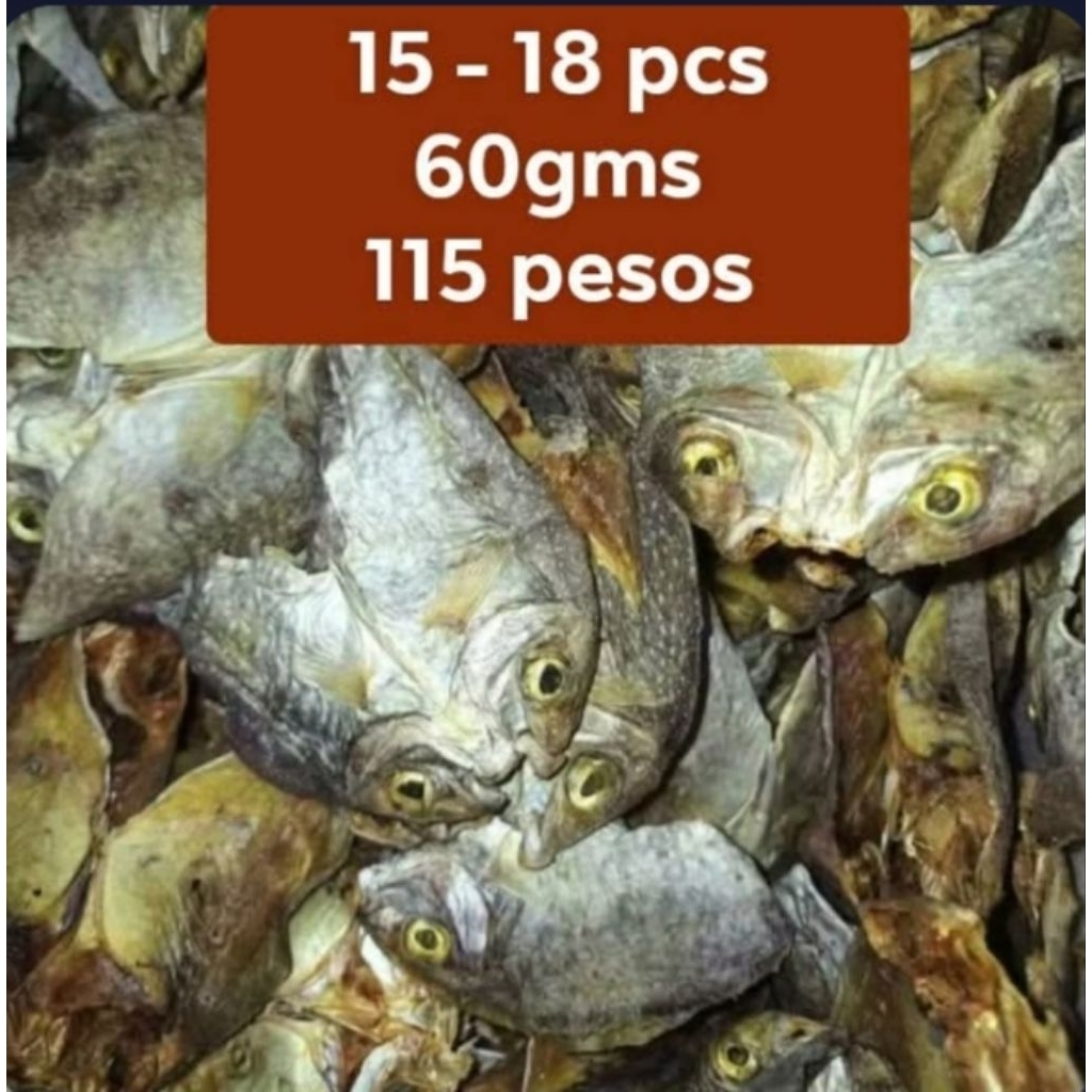 Danggit bite size/Tuyo Special Danggit ng Masbate 60g/ Unsalted.. 15-18 ...