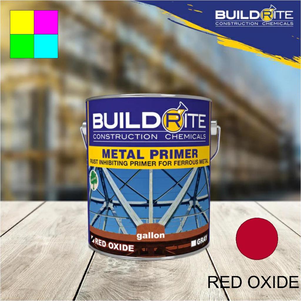 Buildrite Metal Primer Red Oxide (Gallon) Rust Inhibiting Primer for ...