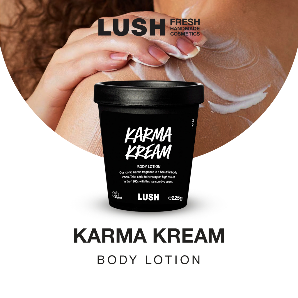 LUSH Karma Kream Body Lotion 225g (Hydrating) (Softening) | Shopee ...