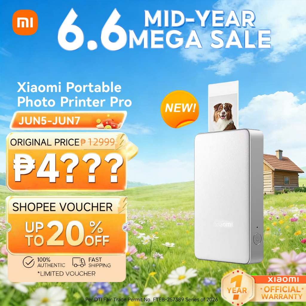 New Arrival】Xiaomi Portable Photo Printer Pro Bluetooth Mini