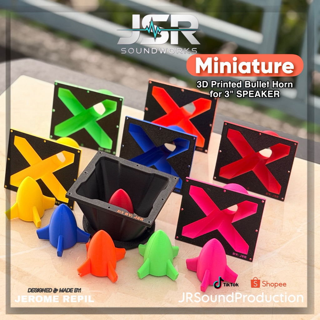 JSR Soundworks Miniature 3D Printed Bullet Horn for 3