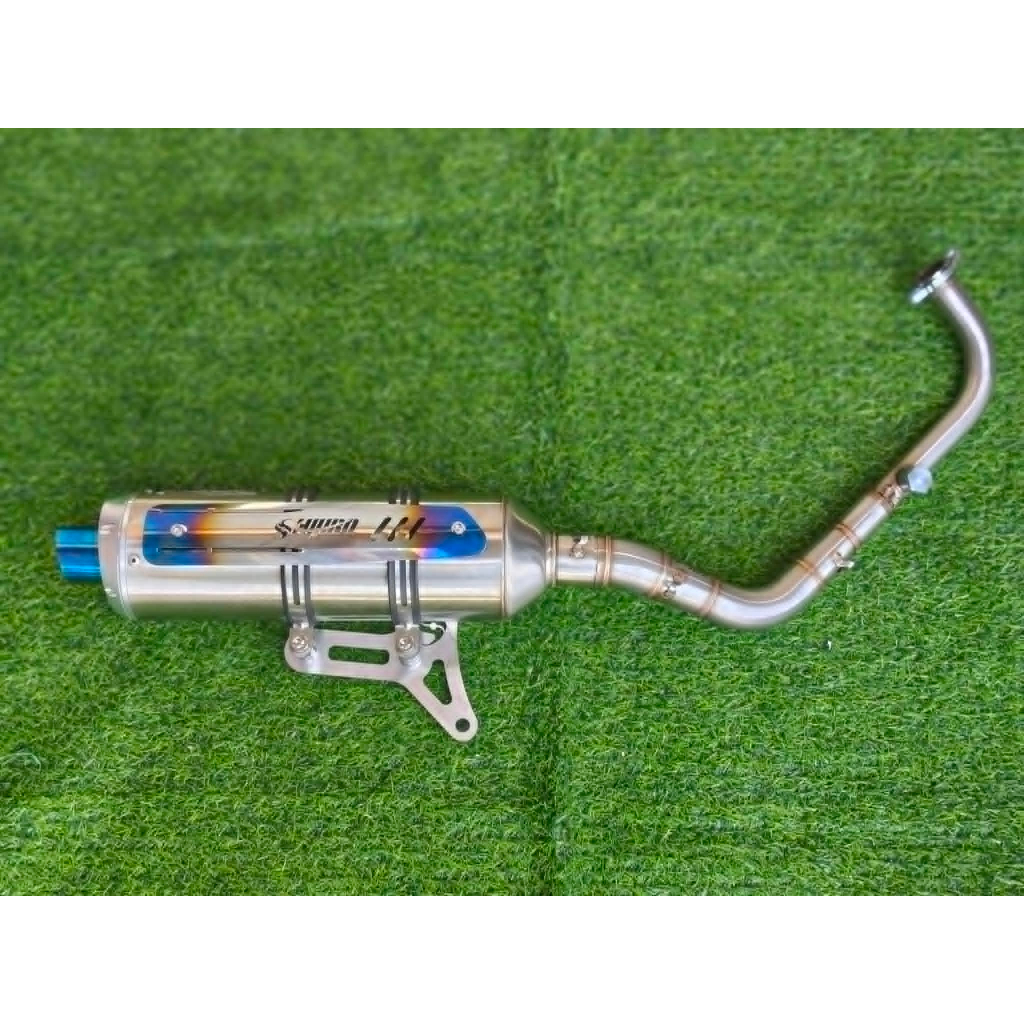 SHIJIRO HITMAN PIPE CLICK NMAX AEROX. STAINLESS / RAINBOW | Shopee ...