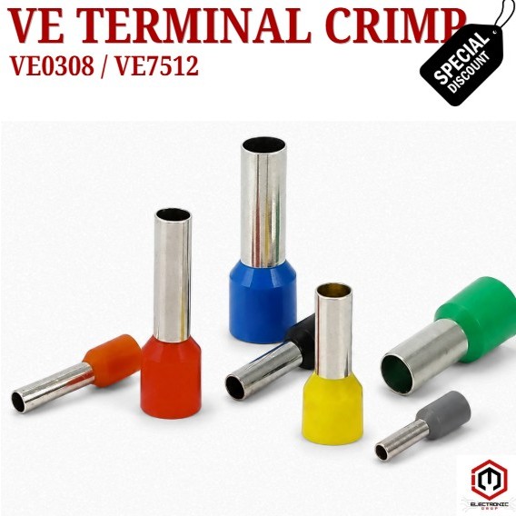 Insulated Ferrules VE Terminal Block Cord End Wire Connector Electrical ...