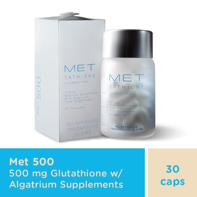 UP TO 70% SALE] Met (Met Tathione 500mg Glutathione Capsules with Algatrium) - 30 Capsules, 500mg p