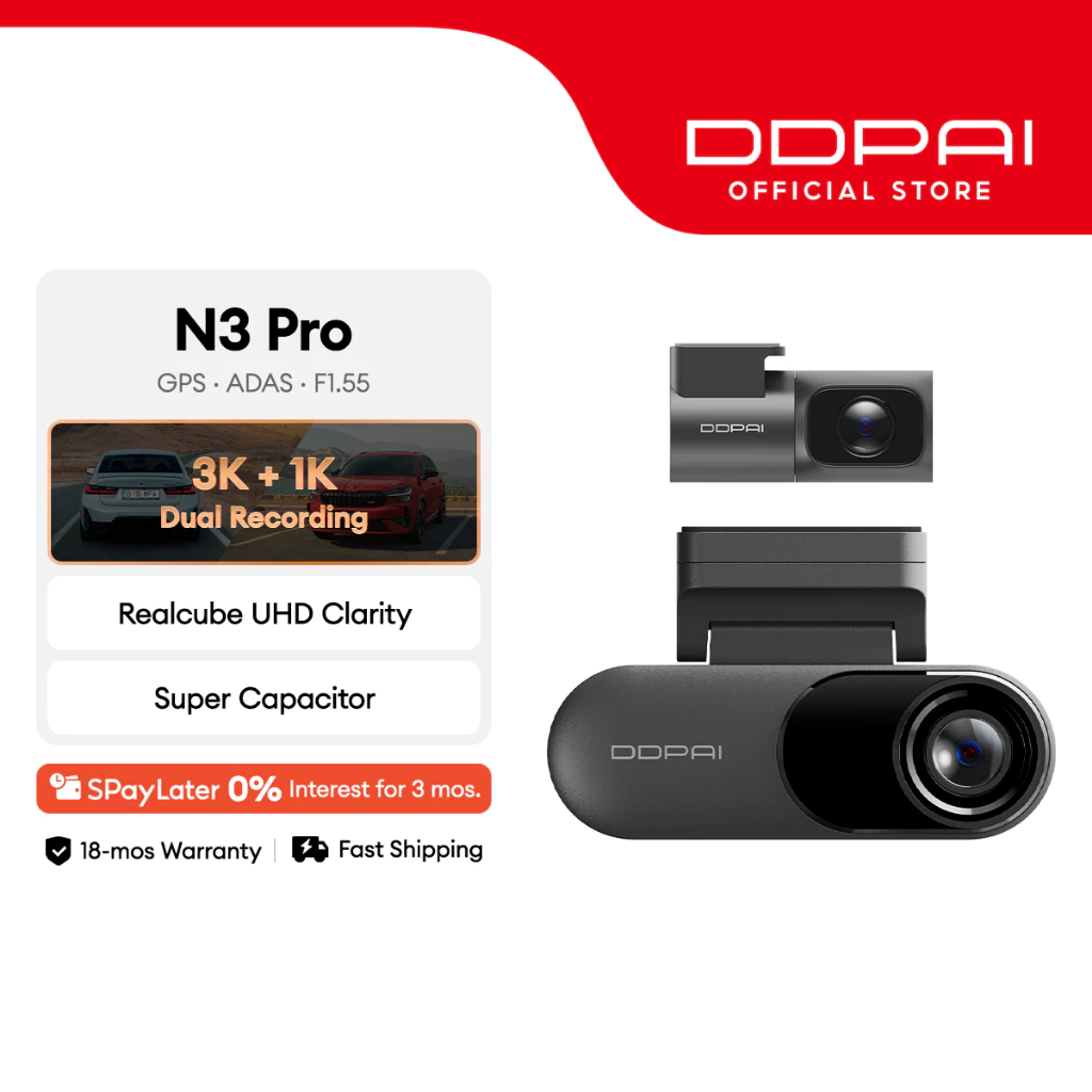 DDPAI Mola N3 Pro 3K Dash Cam