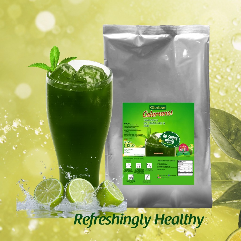 Glorious Calamansi Powdered Drink Mix with L-Carnitine 1KG