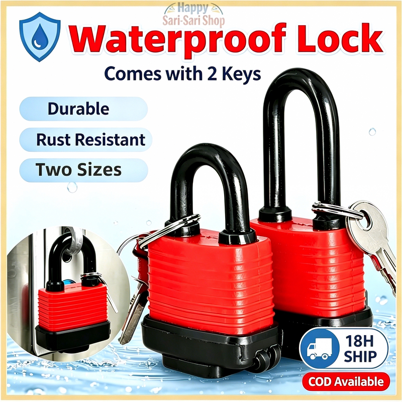 Rustproof Waterproof Padlock With Keys Heavy-Duty Outdoor Anti-Theft ...