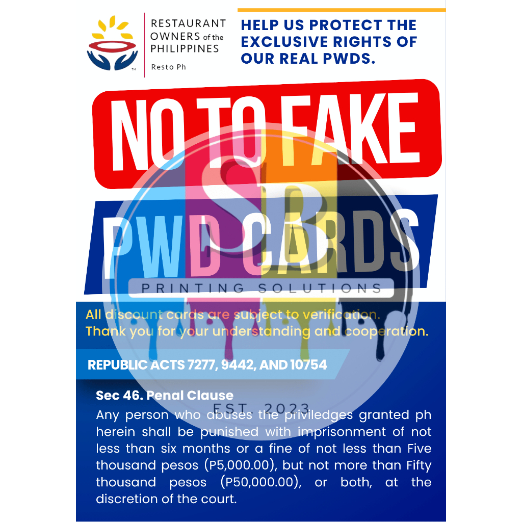 Shop pwd sign for Sale on Shopee Philippines