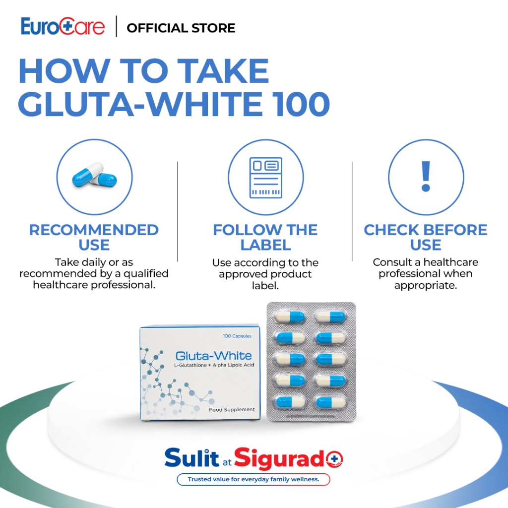 Gluta-White 100 Glutathione 100mg