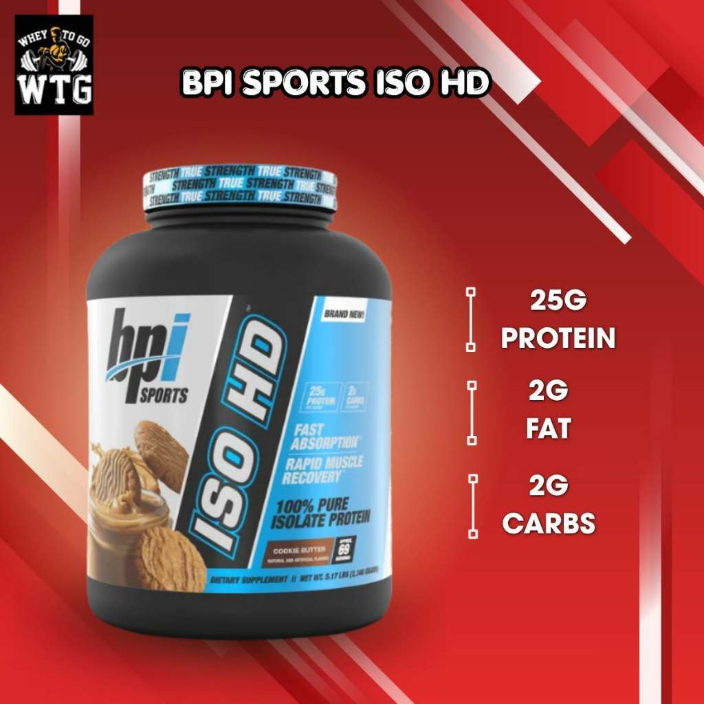 BPI Iso HD 100% Whey Protein Isolate Powder 5 lbs | Shopee Philippines