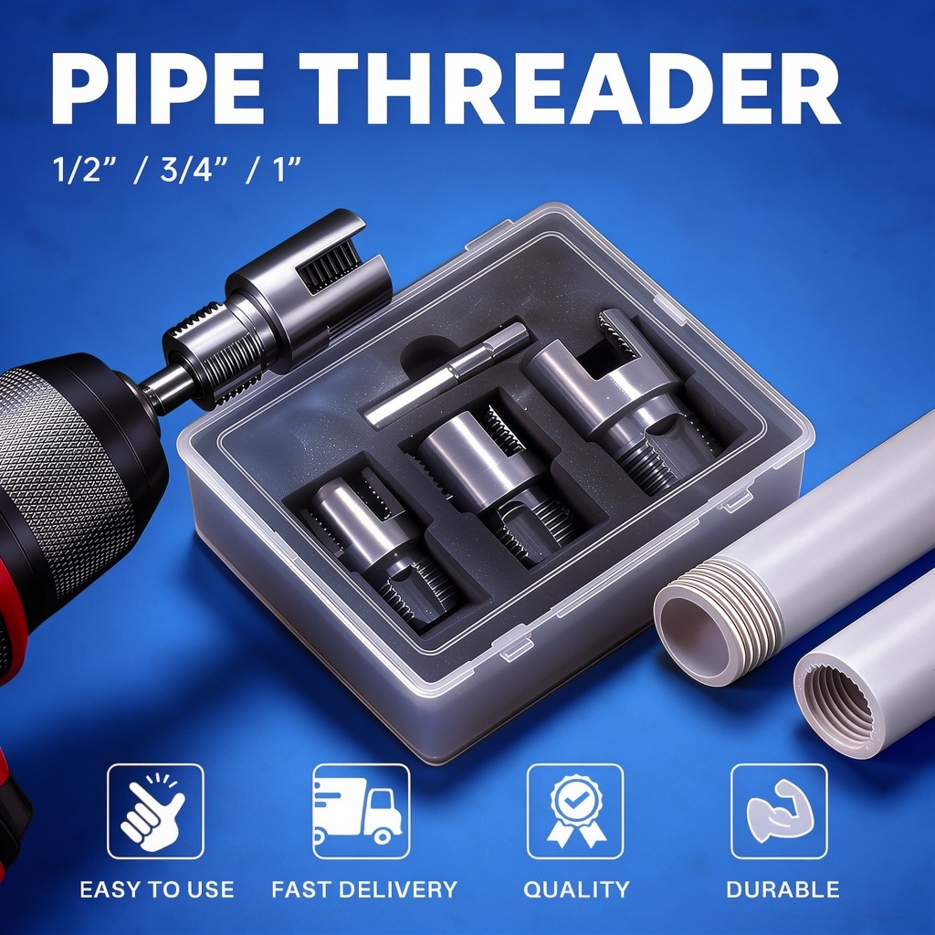 3PCS Pipe Threader Set 1/2