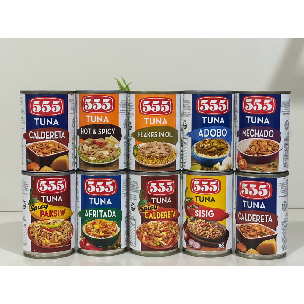 555 TUNA CANNED SEAFOOD 155 GRAMS | Shopee Philippines