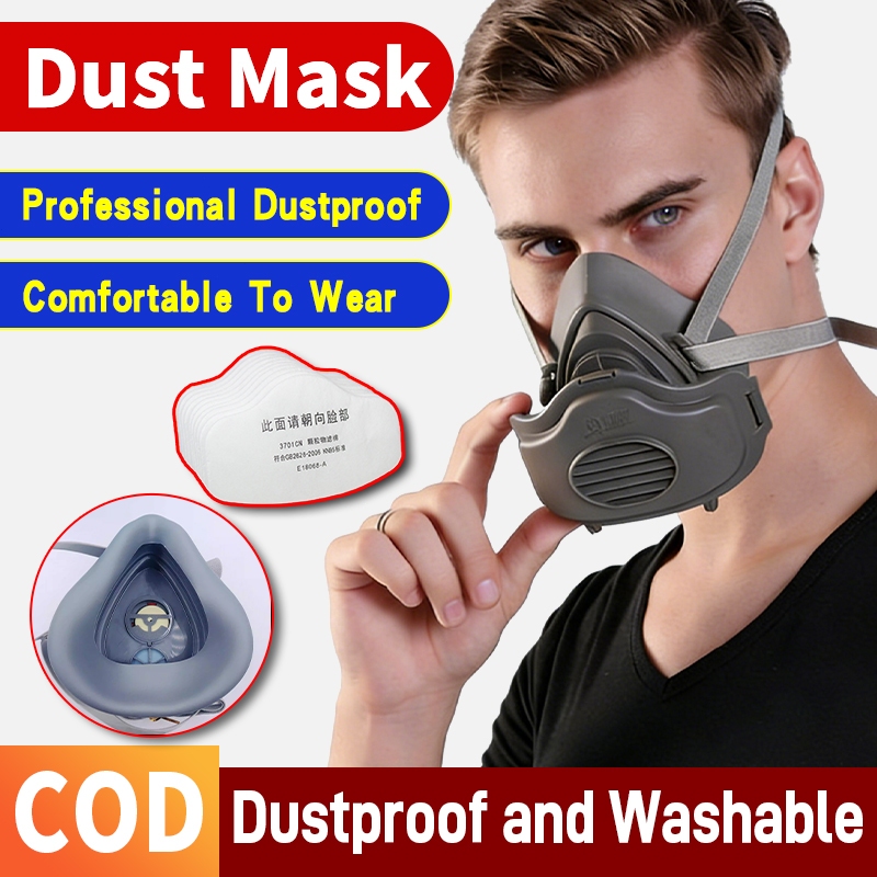 Gas Mask Dust mask Respiratory Dustproof High Efficiency Filters dust ...