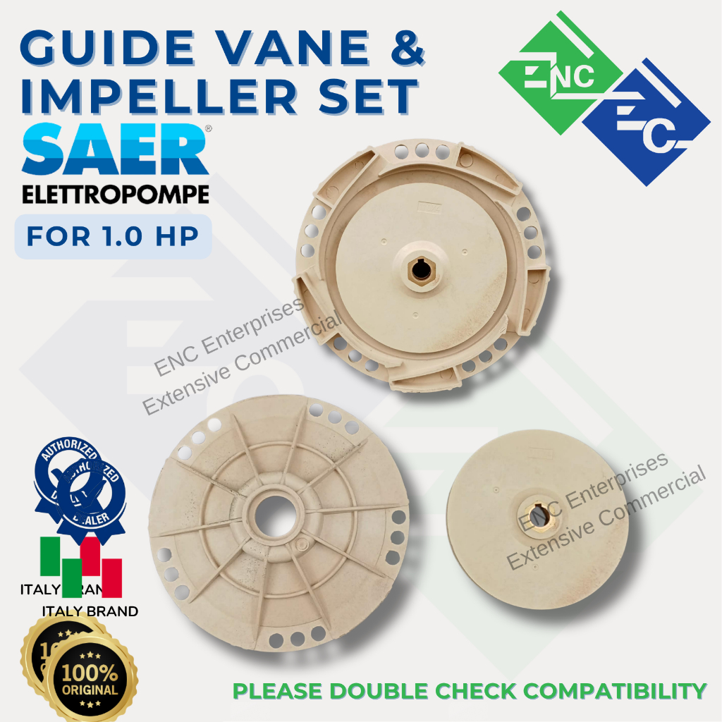SAER Pump Parts | Impeller | Guide Vane | For 1.0HP | High Quality ...