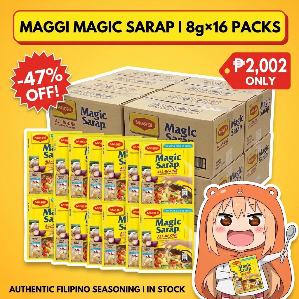 Maggi Magic Sarap All-In-One Seasoning 8g x 16 Packs | Authentic ...