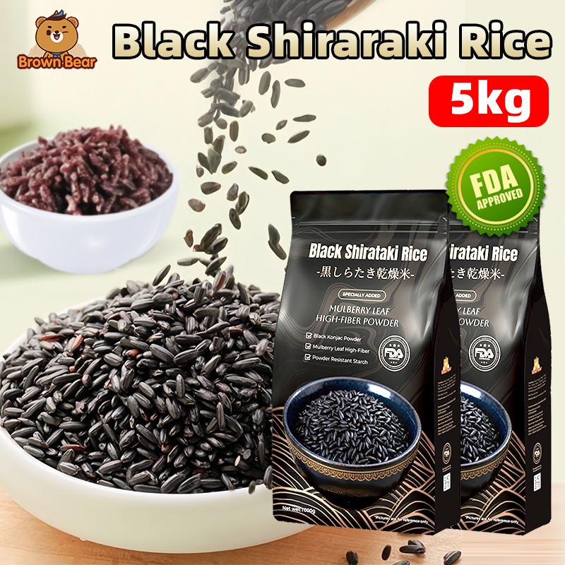Black shirataki rice 1kg Shiritaki rice original shirataki dried rice ...