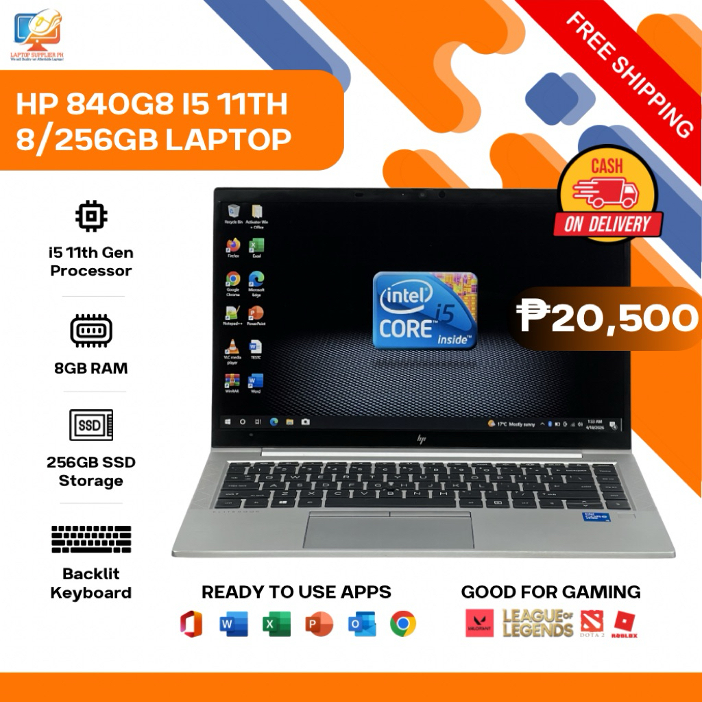 HP 840G8 I5 11TH 8/256GB LAPTOP | Shopee Philippines