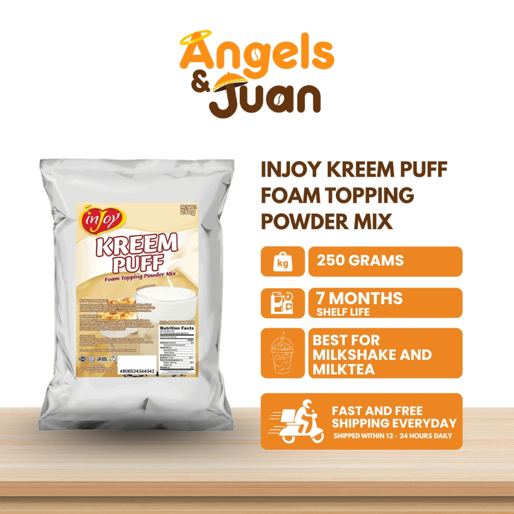 inJoy Kreem Puff Foam Topping Powder Mix 250g | Shopee Philippines