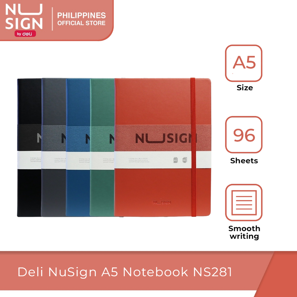 Deli NS281 NuSign A5 Notebook [79NS281] | Shopee Philippines