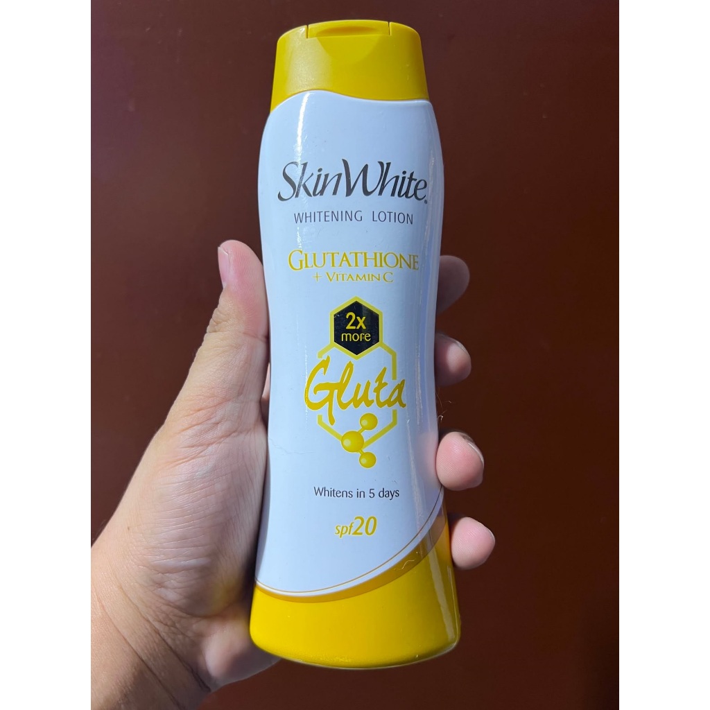 skin white with glutathione lotion SkinWhite Whitening Lotion 200ml Papaya & Glutathione for Fresh Healthy  Glowing Skin