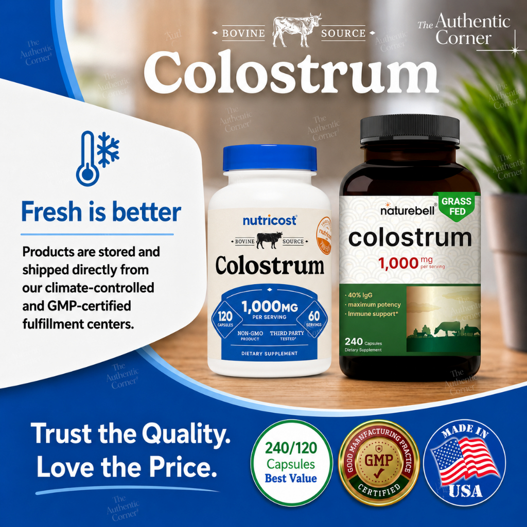 NEW Real Colostrum 500mg Clean & Pure Bovine Sourced Nutrient-Rich ...