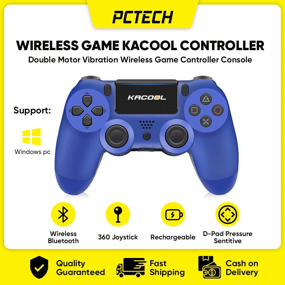 PCTECH Wireless Game Controller with 6-Axis Gyroscope for PS4 and PC ...