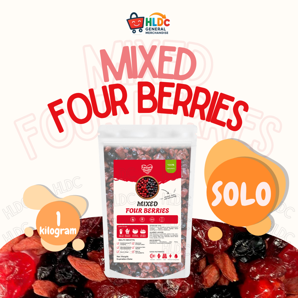 MIXED FOUR BERRIES — Dried Fruit Snack, Mixed Berries (Strawberry ...