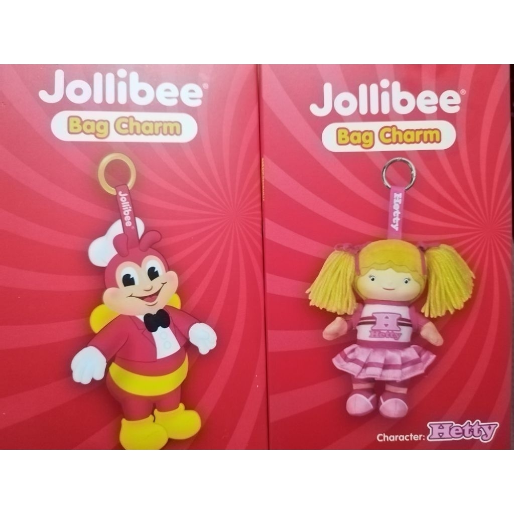 Jollibee & Hetty Bag Charm (OFFICIAL) - BRAND NEW & SEALED