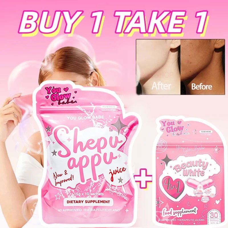 shepu appu glutathione You Glow Babe Juice , 10 Sachets x 15g Each NEW You Glow Babe Shepu Appu