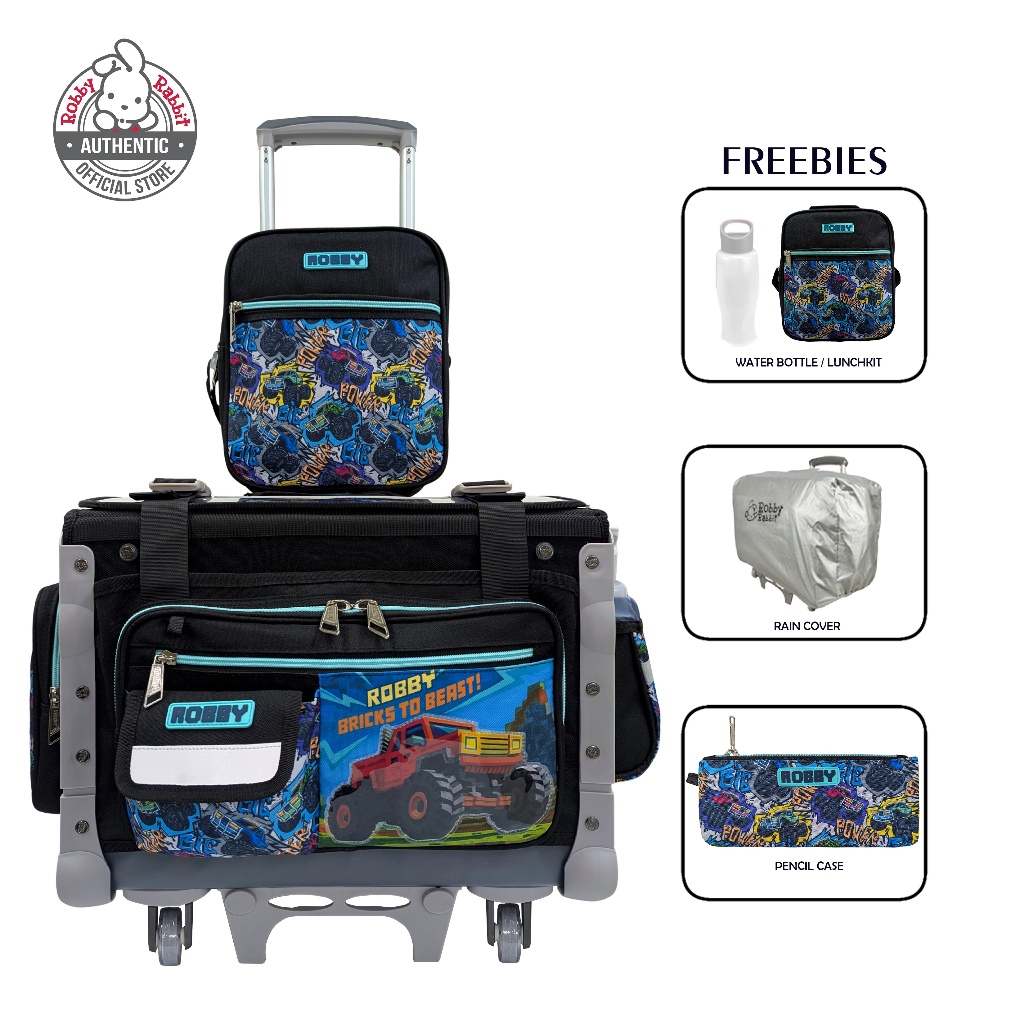 Robby Rabbit Prism Truck Medium Box-Type Trolley (Teal) | Shopee ...