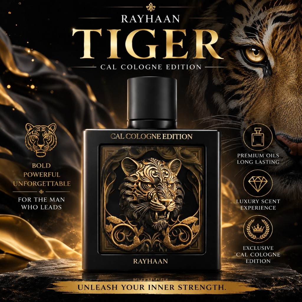 Rayhaan Tiger CAL Cologne 100ml Rayhaan Lion EDP for Men Original Long ...