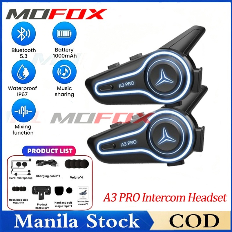 Helmet Intercom with Mesh & Bluetooth | Shopee PH