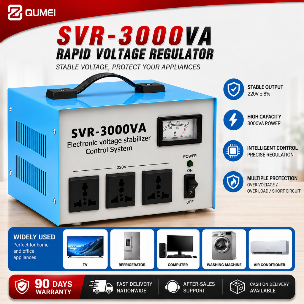 AVR Automatic Voltage Regulator 3000W SVR-3000VA Servo Type AVR Time ...