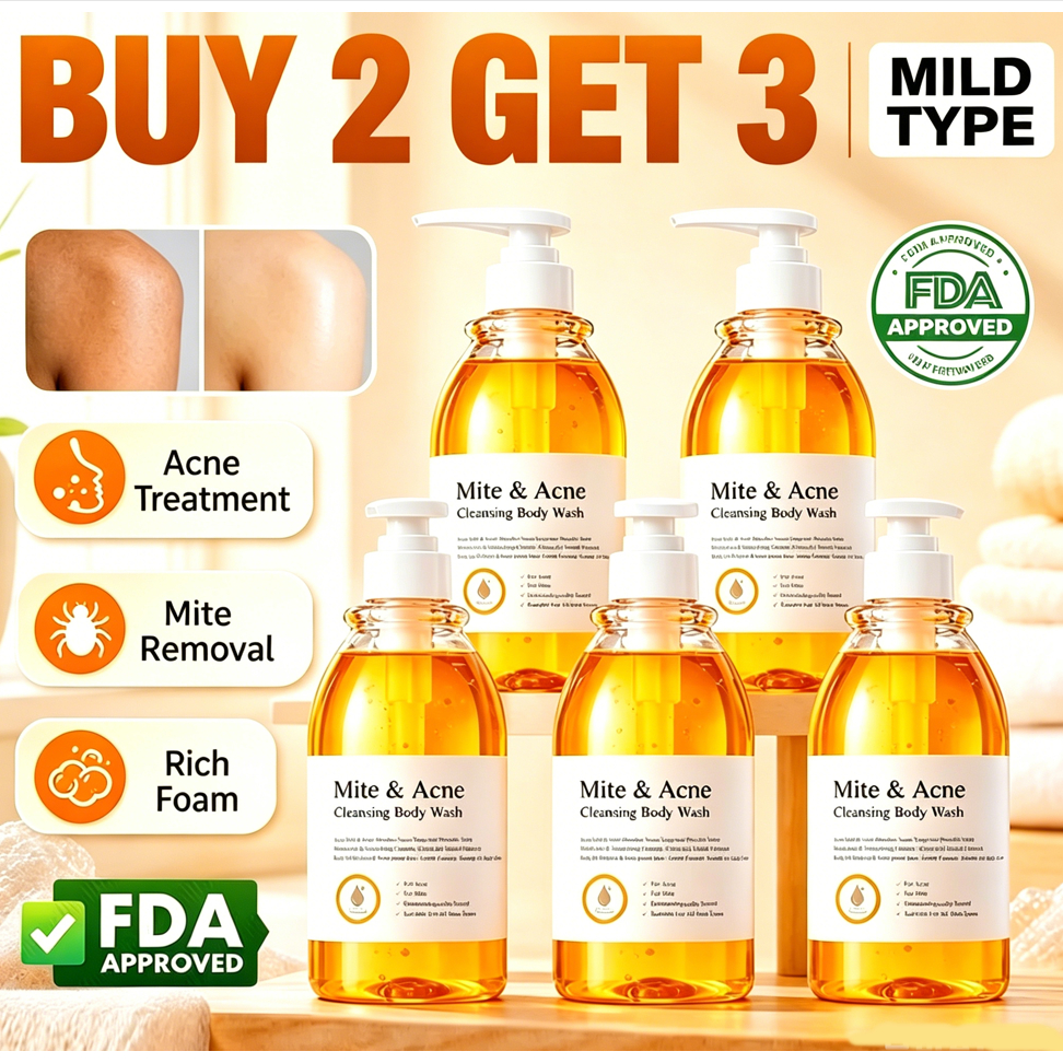 Body Wash Anti Acne Mite Depth Cleaning Skin And Reduce Mite Skin ...