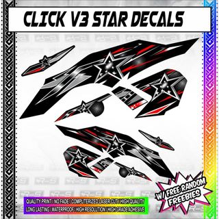 HONDA CLICK V3 STAR EDITION STICKER DECALS | Shopee Philippines
