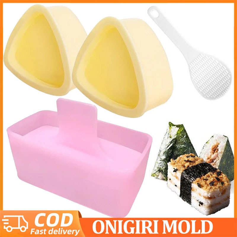 Aflor Sushi Onigiri Mold Triangle Rectangular & Ball Rice Mold Musubi ...