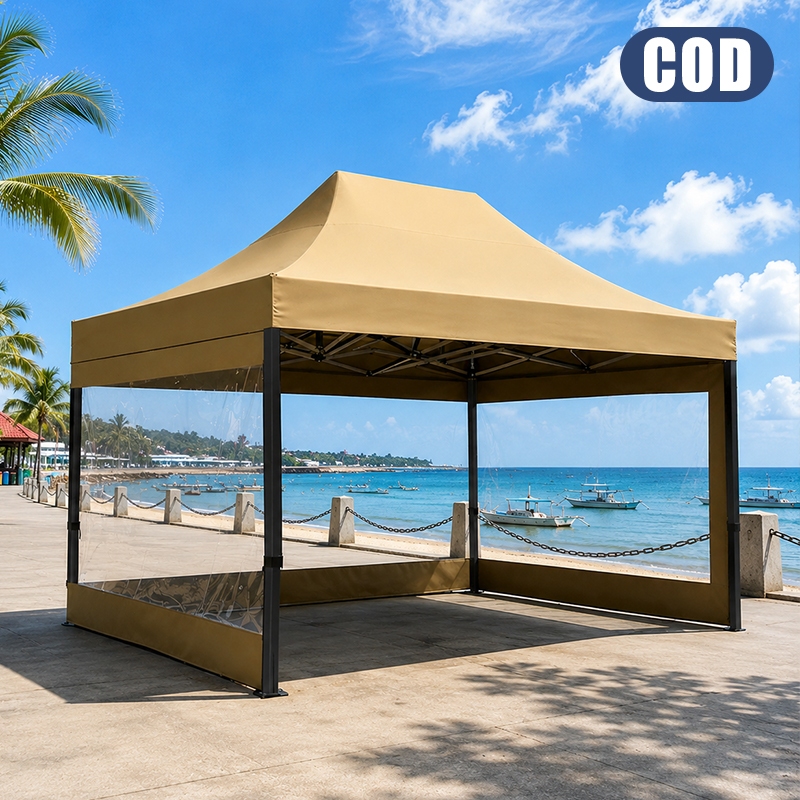 COD 3x4.5m Retractable Tent With Side Waterproof Sunproof Windproof ...