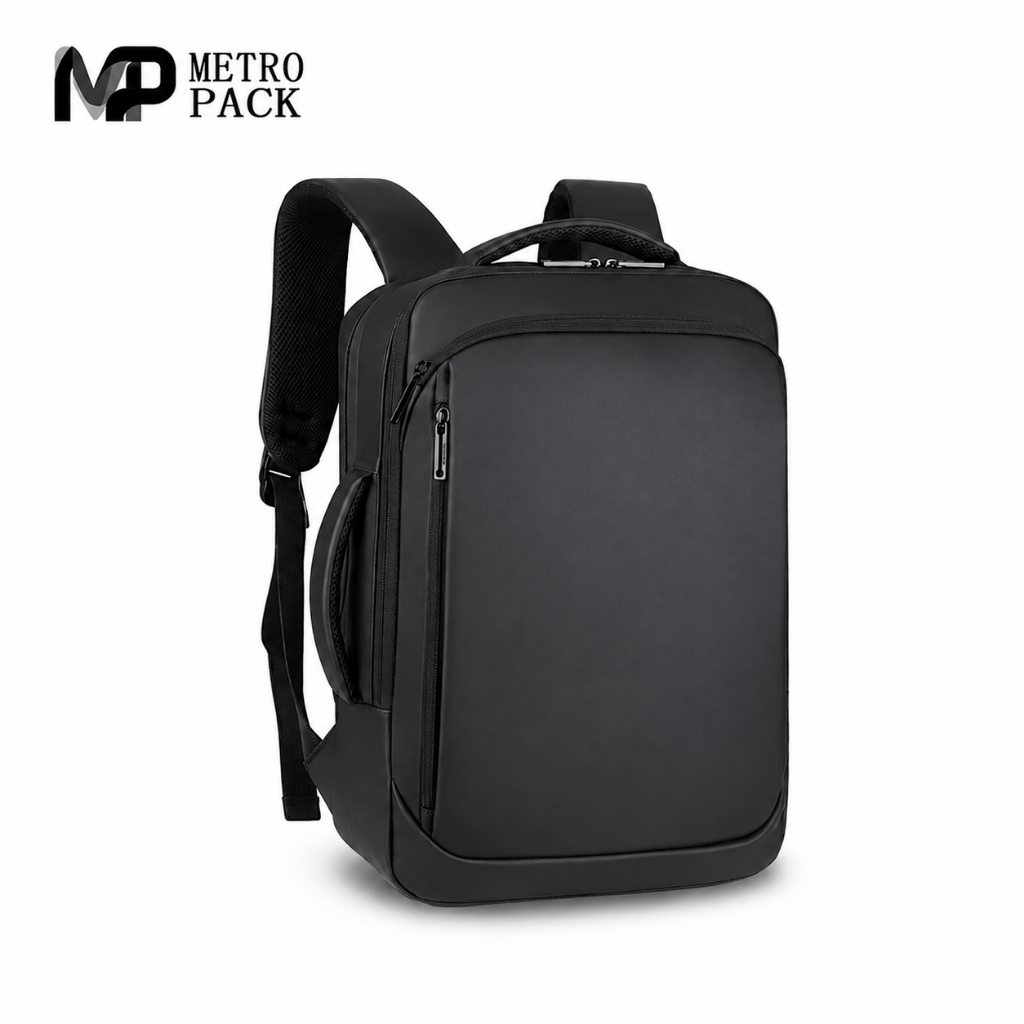 METROPACK New Mens Backpack Business USB Rechargeable Men's Waterproof ...