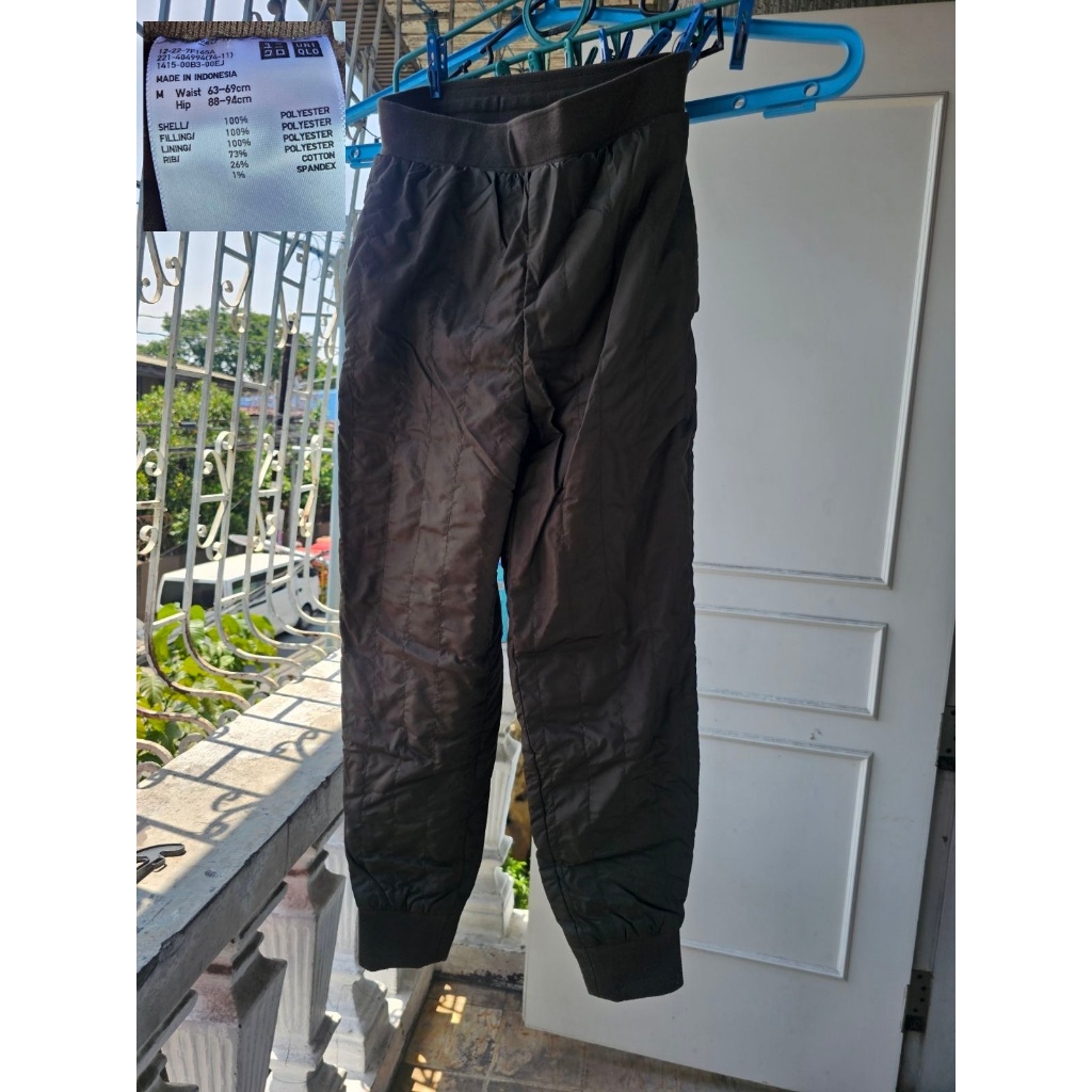 UNIQLO Men's Warm Padded Pants Size M | Insulated Thermal Winter Pants ...