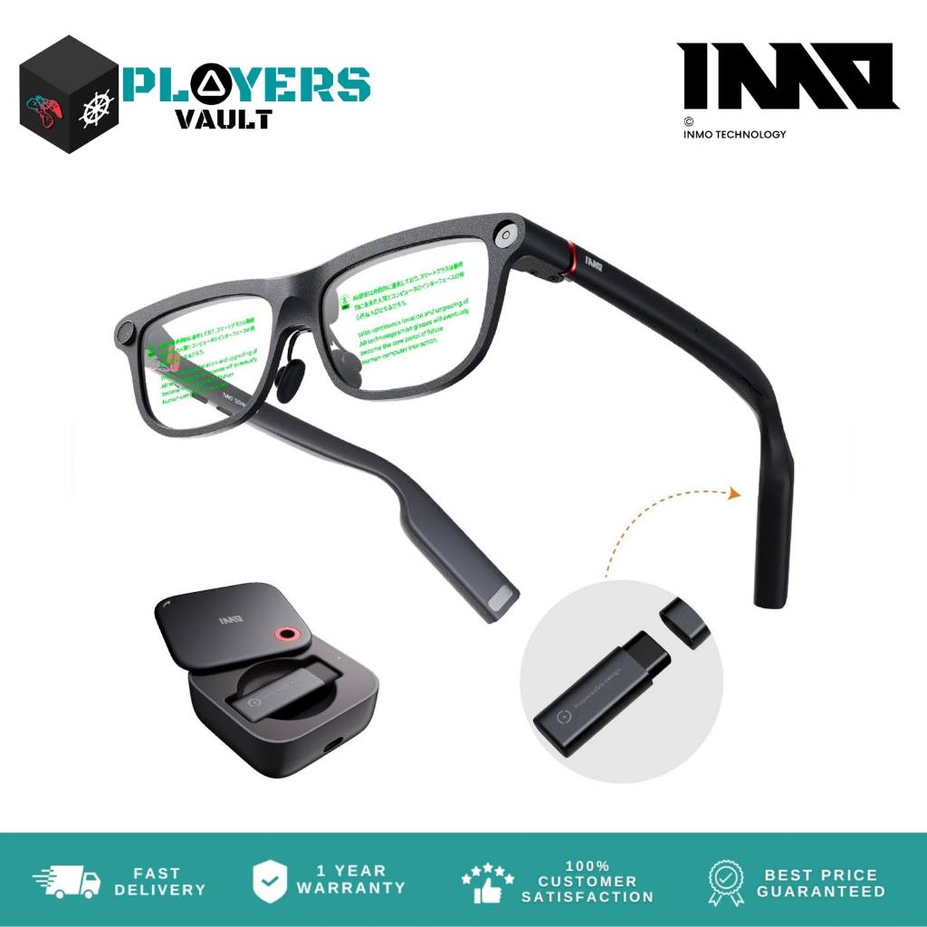 INMO GO3 AI Smart Glasses + INMO RING4 | Real-Time Translation | 8MP ...