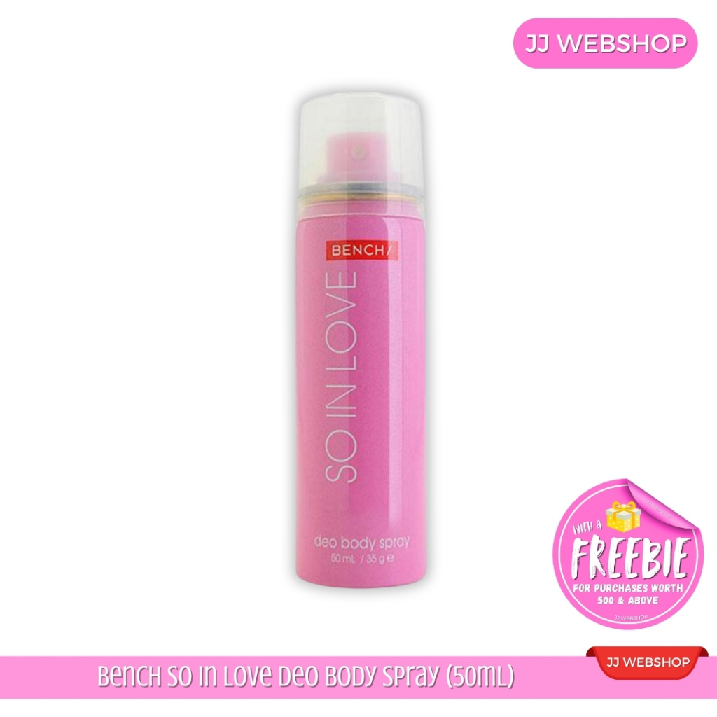 Bench So In Love Deo Body Spray 100ml / 50ml | Shopee Philippines